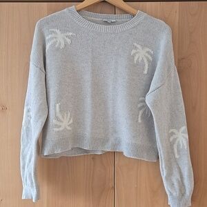 Rails Women's Palm Tree Cashmere Blend Sweater, Small, GUC, Cali Florida Vibes